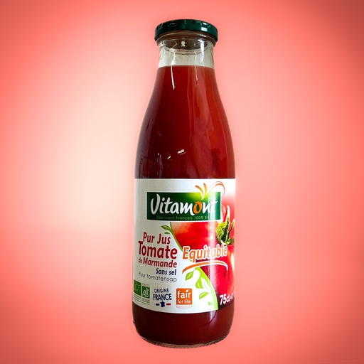 Mini pur jus de tomate de Marmande équitable et bio - Vitamont